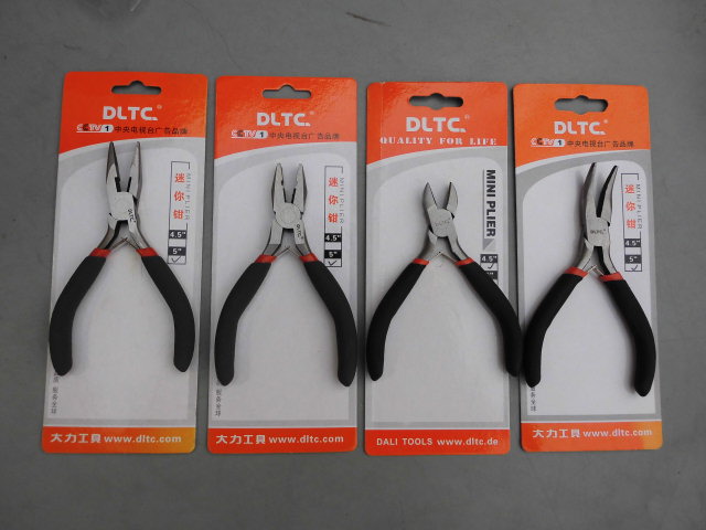 DLTC Shanghai Vigorous Tool Mini Pliers Precision Electronic Pincers 5 Inch Wire Pliers Sharp Mouth Pliers Twill Pliers Bend nipper pliers