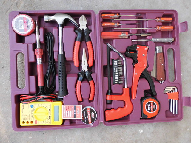Inventory Landa Combination Tool 35PC Telecom Set Tool Home Repair Spare Toolbox 35-Piece Set