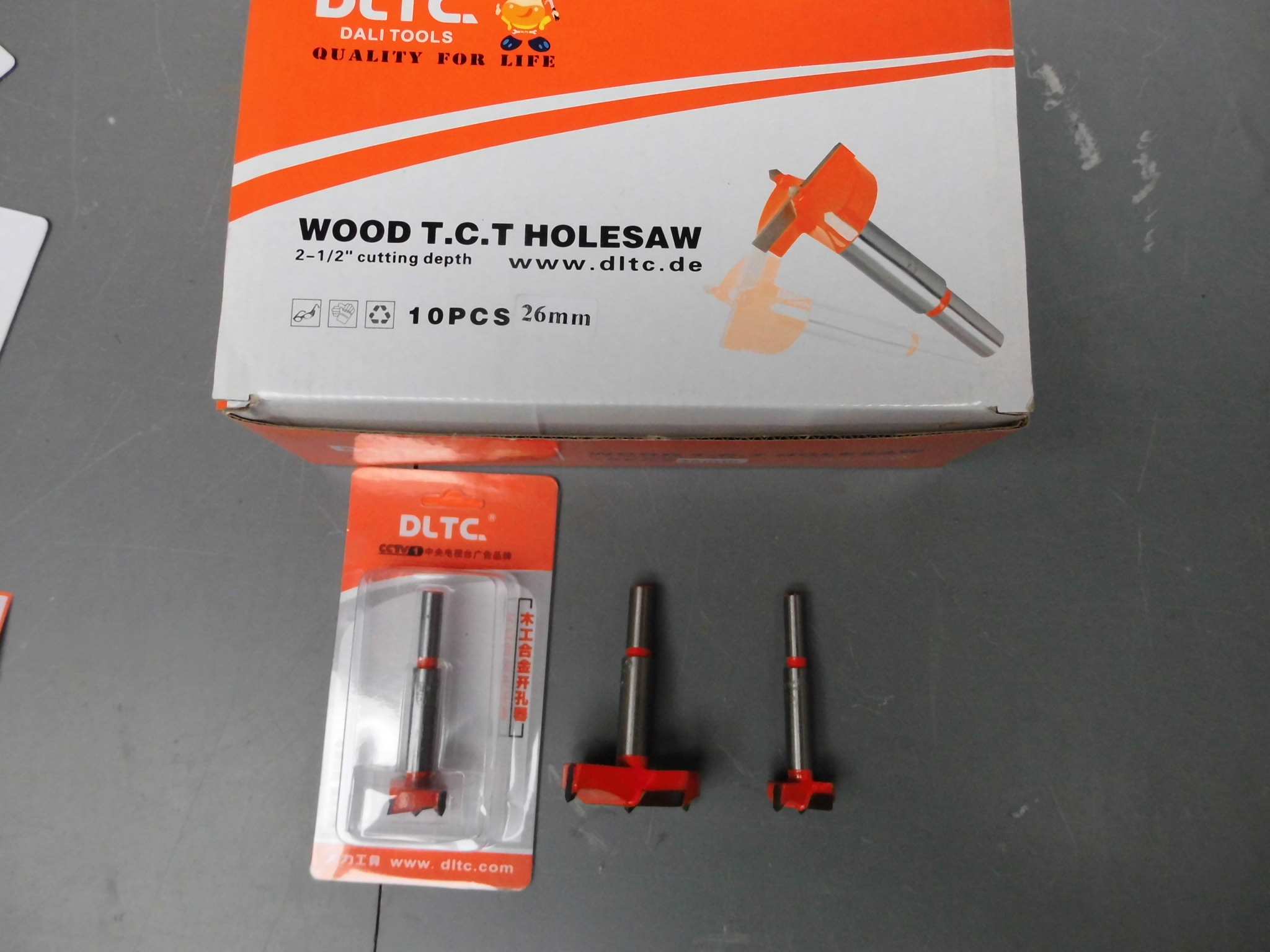 Inventory brand-new DLTC woodworking boring machine 16-53mm tungsten steel alloy chambering drill plastic plate drilling bit