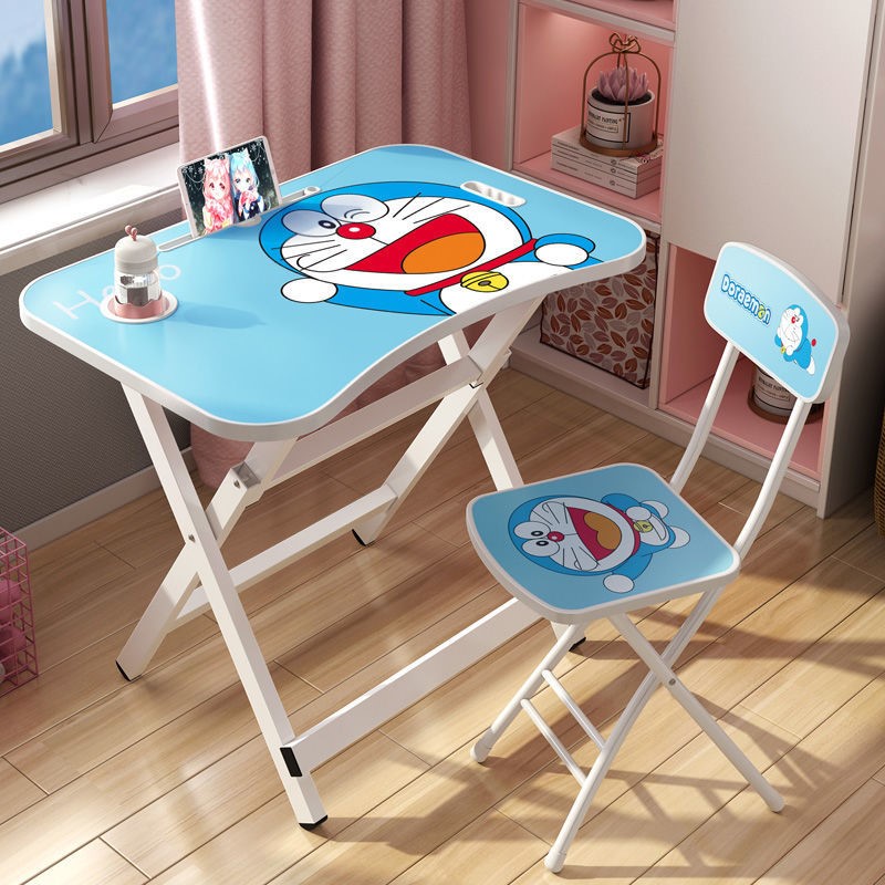 Children's desk can be folded to study table and chairs Primary school Children's home suit children brief Desk Desk Economy
