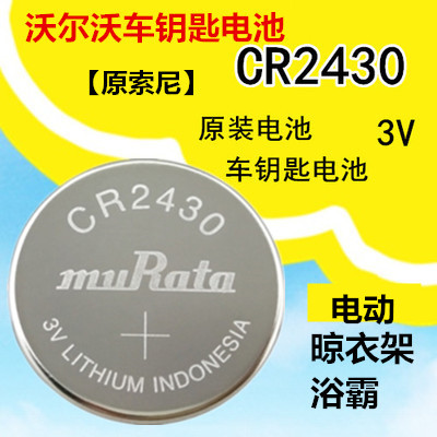 Volvo CR2430 S60V40XC9xc60s80l car remote control key electric clothes hanger battery