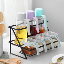 Nordic Double Layer Flavoring Bottle Shelving 304 Stainless Steel Kitchen Seasoning Containing Shelf Minima Bathroom Storage Shelf