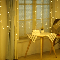 led curtain hanging lights waterfall flashing lights colorful lights bar anchor background room wedding decoration ice strip lights string