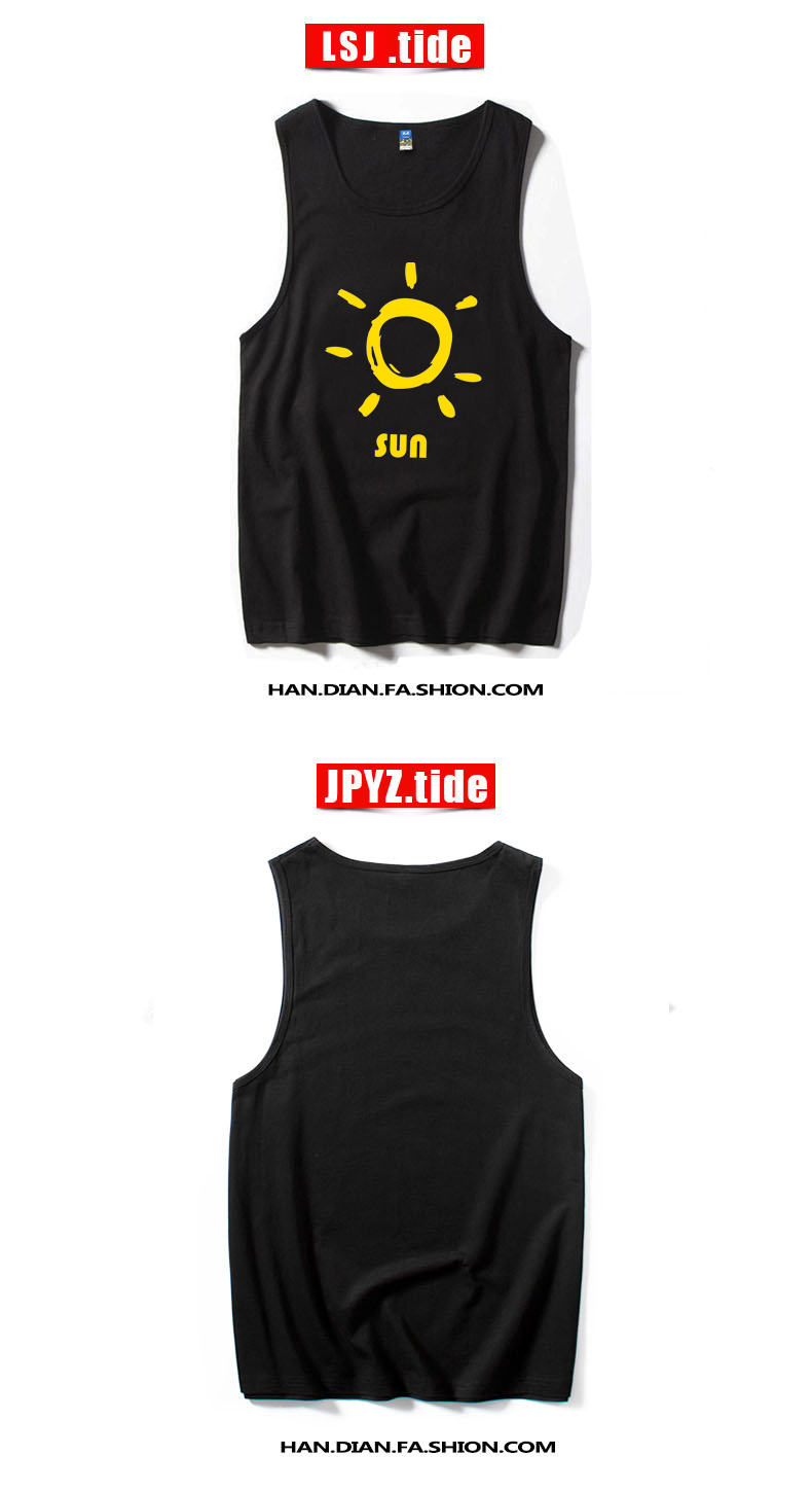 Bãi biển vest tide thương hiệu cotton thoáng khí mồ hôi vest thanh niên lỏng kích thước lớn thể thao giản dị tập thể dục hurdle vest nam áo lót nam sát nách
