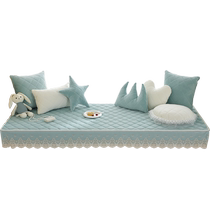 Bay window mat window sill mat universal for all seasons 2023 new thickened balcony decoration mat bedroom tatami blanket customization