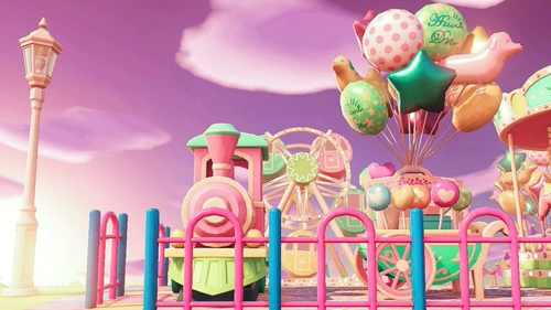 [Участник бесплатно большой] HS Fantasy Color Plaza Park Park 31 Animal Mori Forest Planning Planning Остров