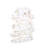 童泰 Детский комплект для новорожденных подходит для мужчин и женщин для девочек, демисезонное нижнее белье, пижама, 3 предмета, 0-2 мес.