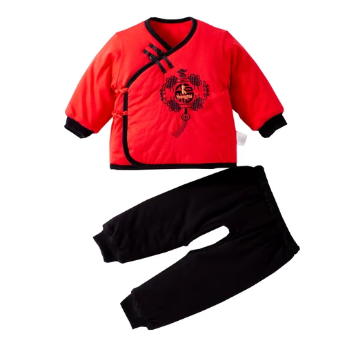 童泰 Детский комплект для новорожденных, красный чай улун Да Хун Пао, осенний праздничнный пуховик