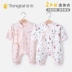 Tongtai bé jumpsuit mùa thu và mùa đông mẫu quần áo sơ sinh dài tay cho bé tu sĩ quần áo cotton harem điều hòa không khí - Áo liền quần