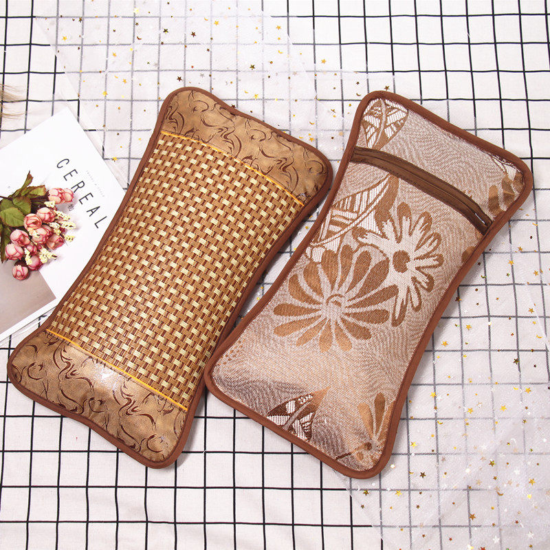 Baby Pillow Summer Ice Silk Ice Rink Pillow Children Cool Pillow Kindergarten Afternoon Nap Small Pillow 0-3-Year-Old Baby Breathable