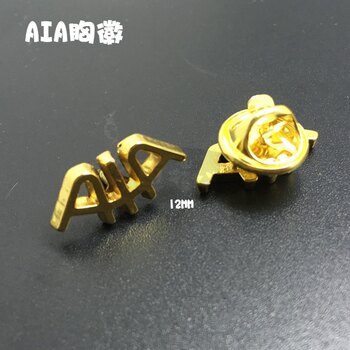 ເຂັມຂັດອຸປະກອນ AIA AIA hollow badge AIA insurance brooch men and women's badge executive brooch