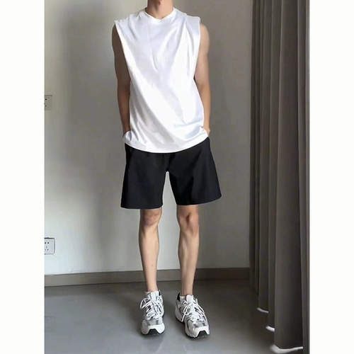 Черные нейлоновые летние шорты, баскетбольные спортивные быстросохнущие шелковые штаны для отдыха, в американском стиле, для бега