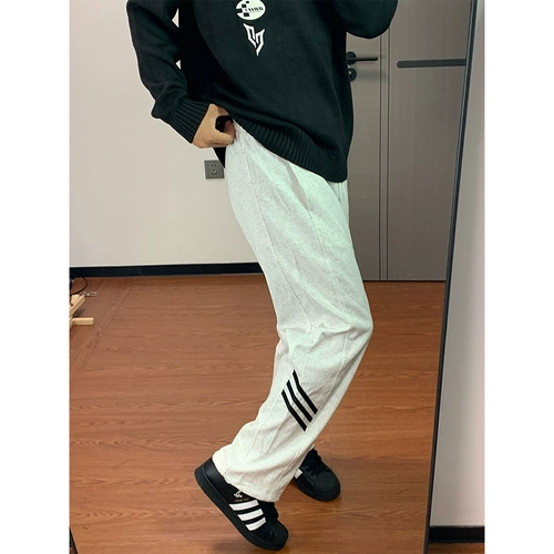 Летние штаны, свободный прямой крой, в американском стиле