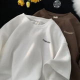 Летняя тонкая футболка с коротким рукавом, оверсайз