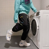 Осенние трендовые штаны для школьников, коллекция 2021, оверсайз, в корейском стиле, свободный прямой крой