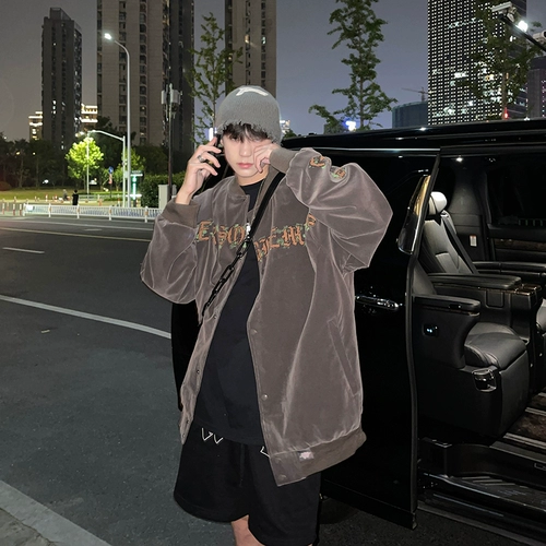 Tide, мужская демисезонная куртка, бейсбольная форма, в американском стиле, оверсайз