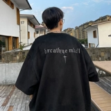 Ретро летняя бархатная футболка для отдыха, в американском стиле, с вышивкой, короткий рукав, оверсайз