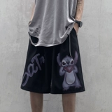 Шорты, трендовые штаны в стиле хип-хоп, оверсайз, в корейском стиле, свободный прямой крой