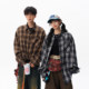 American high street retro plaid shirt