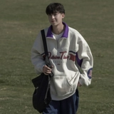 Tide, демисезонная толстовка с молнией, небольшой свитшот, дизайнерская куртка, на молнии, в американском стиле, тренд сезона