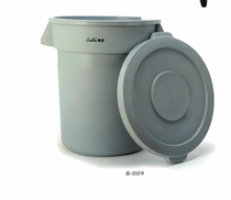 Chao Bao B-009 round storage bucket thickened plastic trash can with lid storage and finishing aquatic turnover 76L