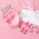 Bộ đồ trang sức 14 món cho trẻ em vòng cổ đeo tai clip vòng đầu cô gái công chúa bé trăm phụ kiện phù hợp - Nhẫn