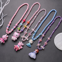 Children's Luminous Necklace, Ring, Hand and Ear Clip Set, Cute and Super Cute Jewelry Accessories, Korean Fashion Princess Girls