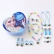 Bộ đồ trang sức 14 món cho trẻ em vòng cổ đeo tai clip vòng đầu cô gái công chúa bé trăm phụ kiện phù hợp - Nhẫn