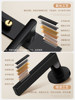 Black Bedroom Door Lock Indoor Wooden Door Lock Room Door Handle Universal Lock Split Silent Magnetic Lock