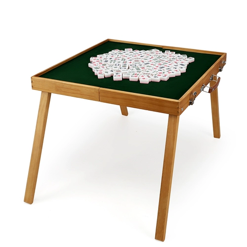 Mini Mahjong Card может сложить столик Маджонг и стул общежитие портативное открытое кемпинг дом