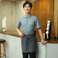 Цветной фартук, короткий рукав