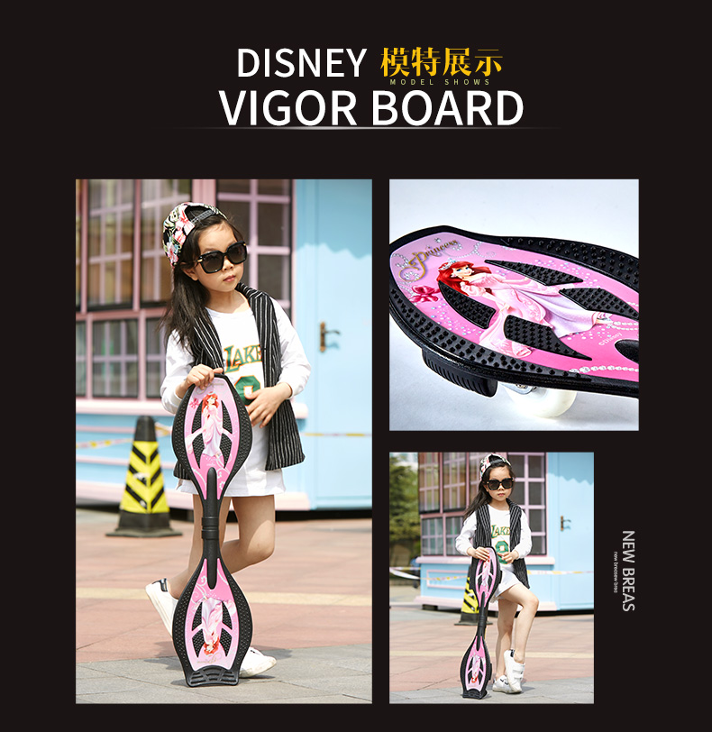 Disney trẻ em xe tay ga hội đồng quản trị cô gái mới bắt đầu tour du lịch rồng rắn hai ván trượt hai bánh - Trượt băng / Trượt / Thể thao mạo hiểm bánh xe giày trượt patin