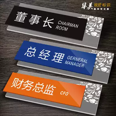 Creative acrylic house plate customized room sign Office house card company Department door sign board sign customized