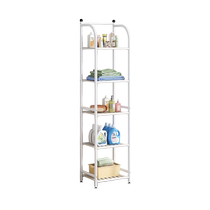 Bathroom storage rack floor iron bathroom rack bathroom toilet sandwich multi-layer face plate storage rack 11