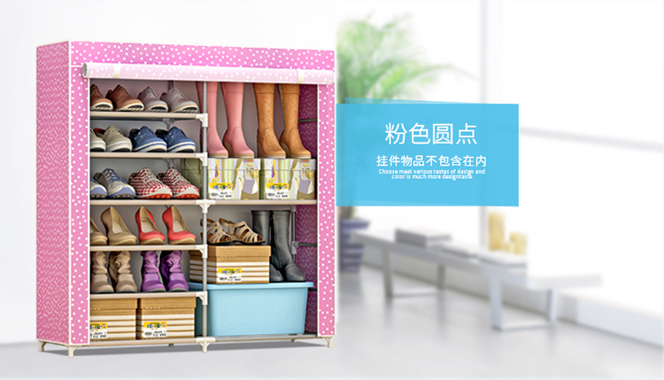 Sorno công suất lớn tủ giày đôi hàng đơn giản tủ giày chống bụi dài khởi động giá giày - Kệ kệ sách xương cá