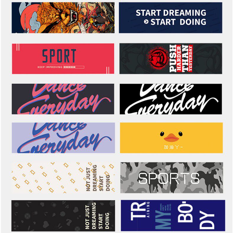 Thick plush sports towels men and women sweat quick dry gym wipe sweat marathon running street dance custom logo