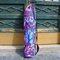 Purple flower sea yoga mat storage bag universal waterproof yoga bag female lightweight yoga fitness bag custom logo