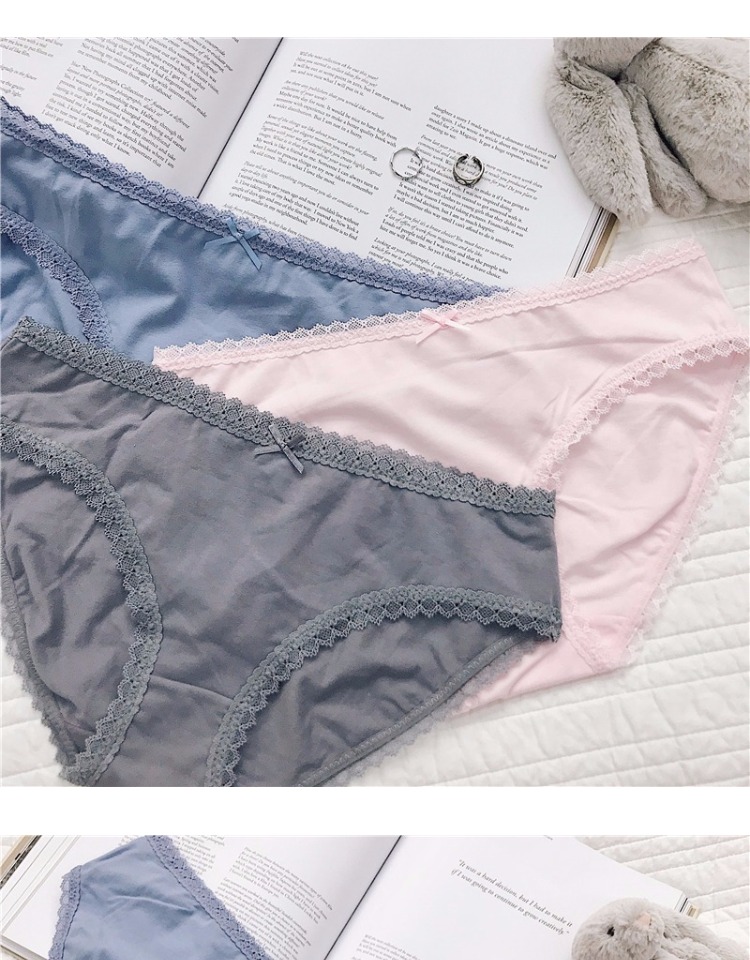 Chất liệu cotton co giãn thoải mái đơn giản mua bán quần lót nữ chưa giặt