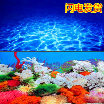 Fish tank background paper HD aquarium decorated background drawing background drawing wallpaper thickness belt