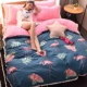 Dày mùa thu ấm áp và mùa đông gia đình nhung san hô bốn tấm cashmere flannel luật Levin quilt mét giường 1.8m - Bộ đồ giường bốn mảnh