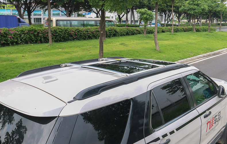 Chín giá chờ hành lý Ford Explorer 13-18 Mới Explorer Tái trang bị Giá để xe đẩy hành lý đặc biệt - Roof Rack giá nóc ngang xe ô tô