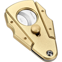 CIGARLOONG cigar cutter stainless steel side-opening double-edged cutter frosted sharp hole cutter CL-J68