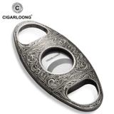 Ножницы для сигар CIGALOONG, зажигалка, портативный резак для сигар, изысканно резные бронзовые ножницы для сигар