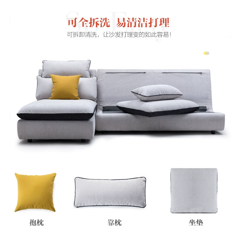 Cửa hàng cùng một đoạn giản dị Scandinavian nội thất hiện đại phòng sofa vải rửa được kết hợp sống by.098 trắng - Ghế sô pha sofa phòng khách giá rẻ