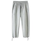 Мужские осенние демисезонные трендовые штаны, спортивные повседневные брюки для отдыха, в корейском стиле, на шнурках, свободный крой