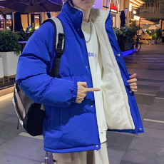 Куртка 棉服外套男士秋冬季2023新款黑色立领加绒加厚防寒保暖青少年棉衣
