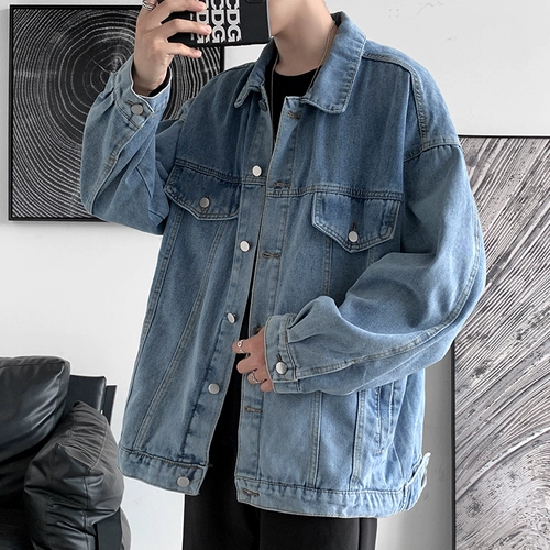 Джинсовая демисезонная куртка, кардиган для отдыха, осенняя