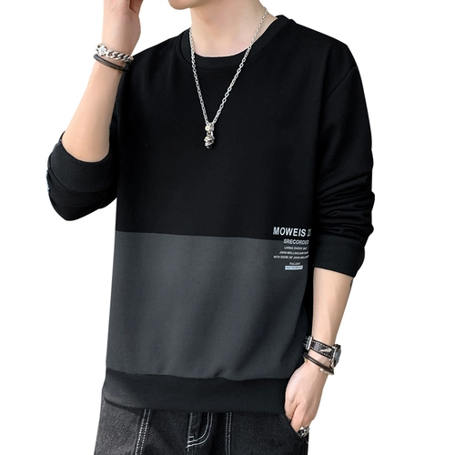 Мужская осенняя зимняя утепленная утепленная толстовка, лонгслив для отдыха