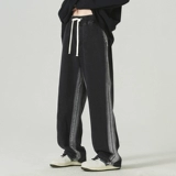 Мужские летние тонкие джинсы, штаны, в американском стиле, свободный крой