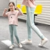 Quần legging cotton nữ 2018 quần áo trẻ em nữ mùa đông phiên bản Hàn Quốc mặc cộng với quần nhung dài Quần